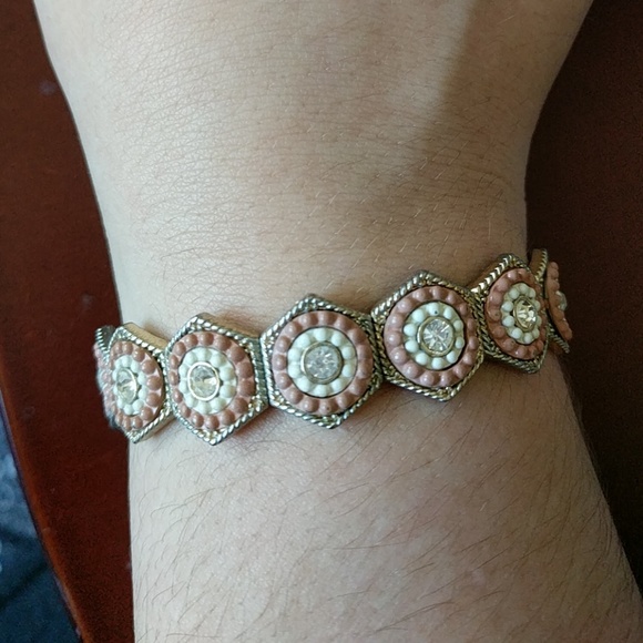 Charming Charlie Jewelry - Beige stretchy bracelet